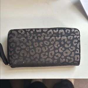 Kate Spade Black and Gold Key Card Holder